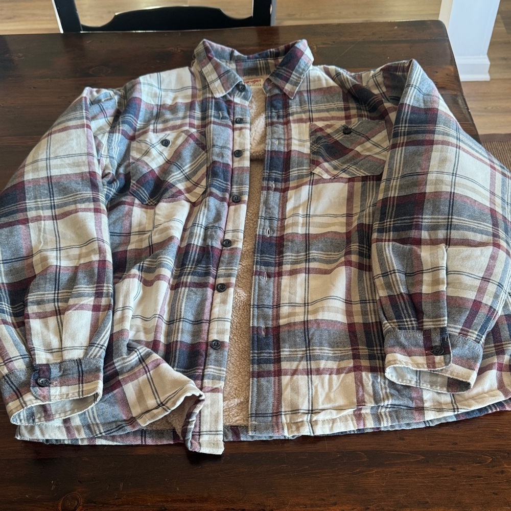 Wrangler Authentic Plaid Fleece Shacket